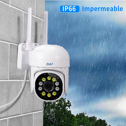 Cámara de Seguridad Exterior Wifi con Audio Bidireccional y Visión Nocturna