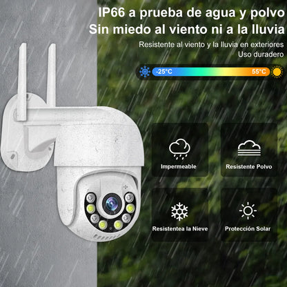 Kit Completo de 4 Cámaras de Seguridad Wifi 3MP con Visión Nocturna y NVR - Metacompras