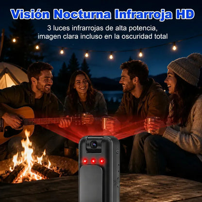 Cámara Espía 2K WiFi con Visión Nocturna y Sensor de Movimiento