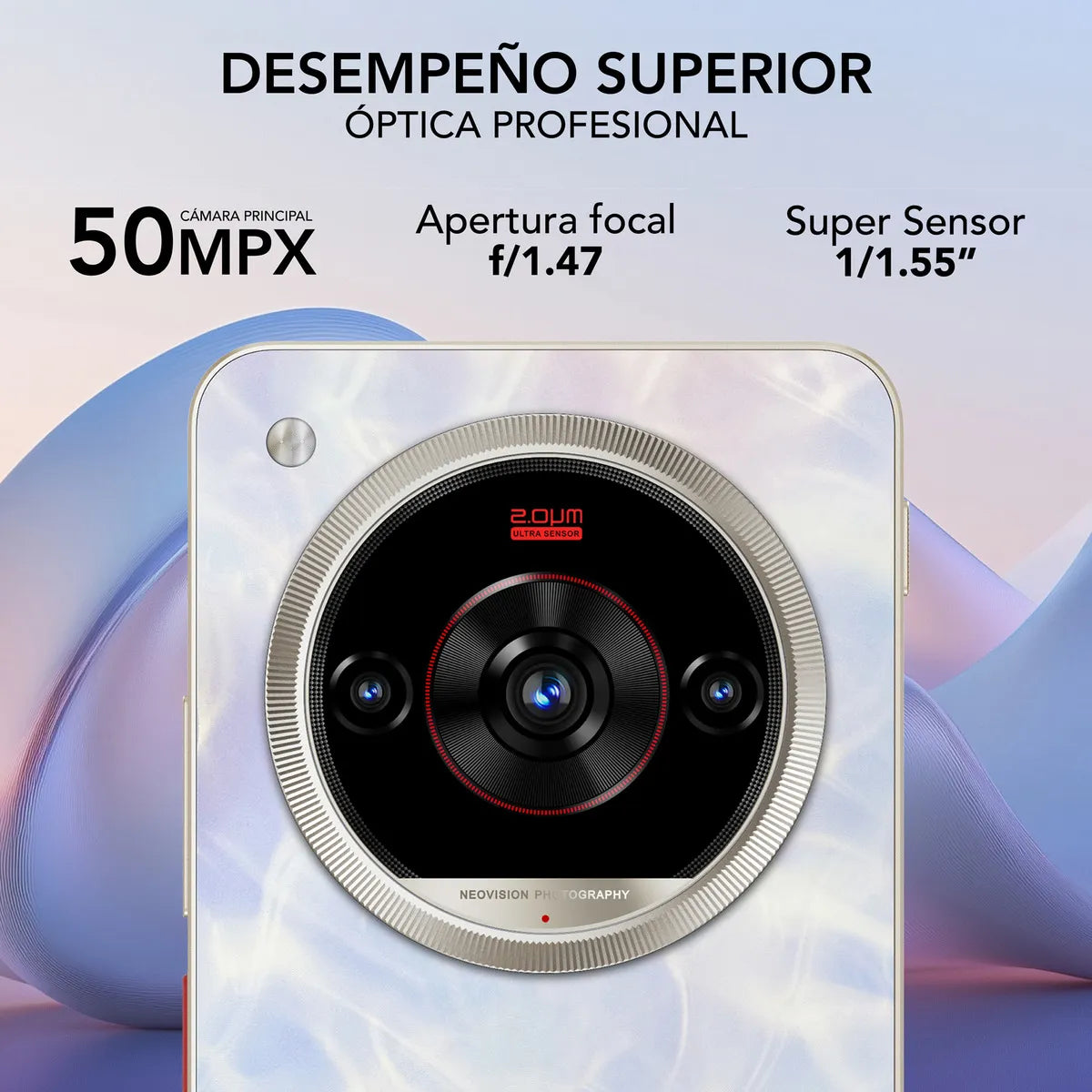 Celular SmartPhone 5G Ultra con 256GB y 8GB RAM, Blanco - Rendimiento Superior