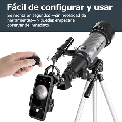 Telescopio Portátil Refractor 70mm con Accesorios Incluidos