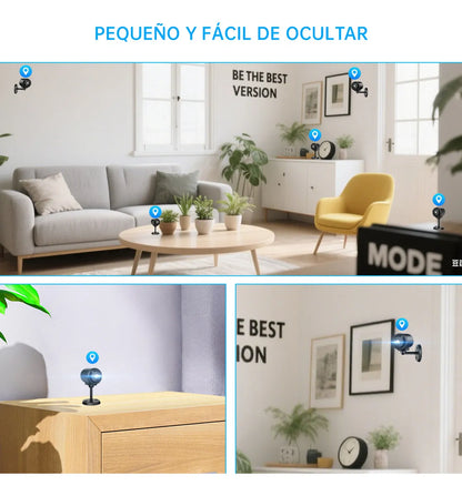 Mini Cámara Espía Wifi HD 1080P con Detección de Movimiento y Visión Nocturna - Metacompras