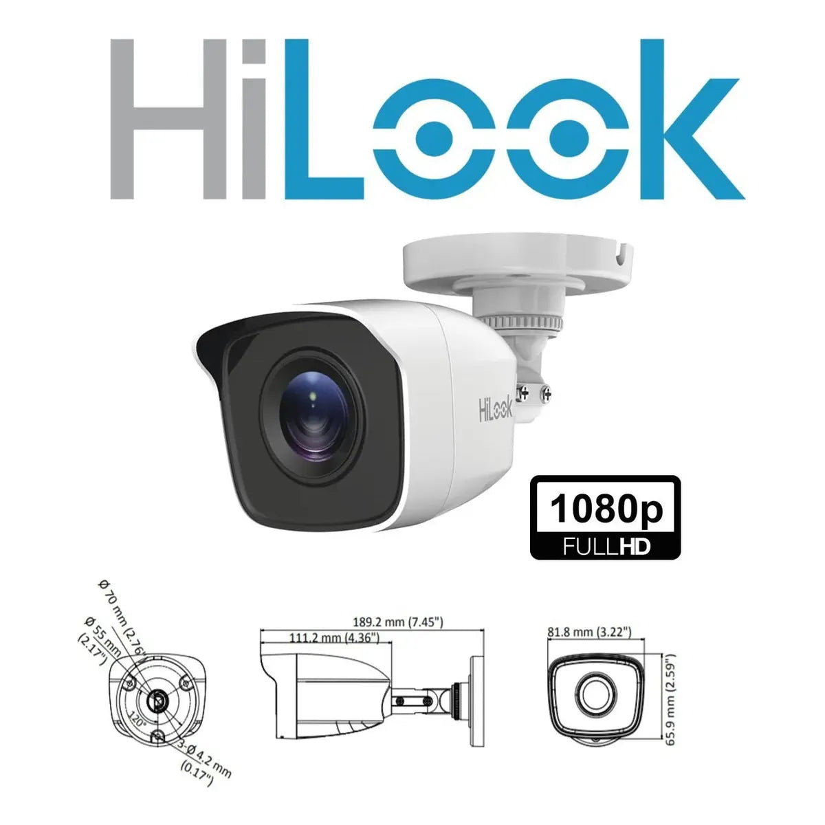 Kit de Seguridad 4 Cámaras 1080p con Almacenamiento de 500GB