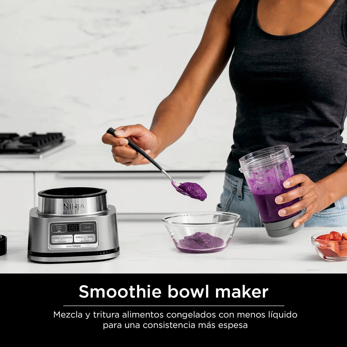 Licuadora Foodi con Auto-iQ - Color Plateado y Potente Rendimiento