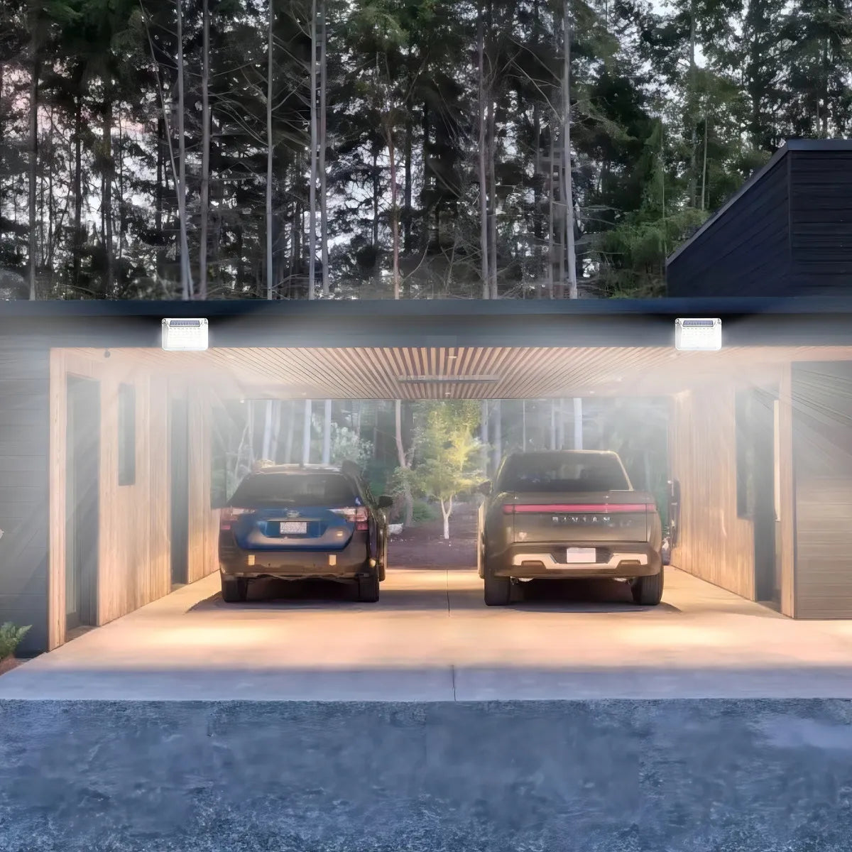 Lámpara Solar Exterior con Sensor para Jardín - Paquete de 2 Pzs - Metacompras