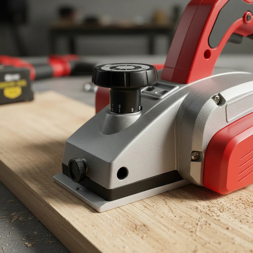 Cepilladora Eléctrica Profesional para Madera - Kit Completo Rojo - Metacompras