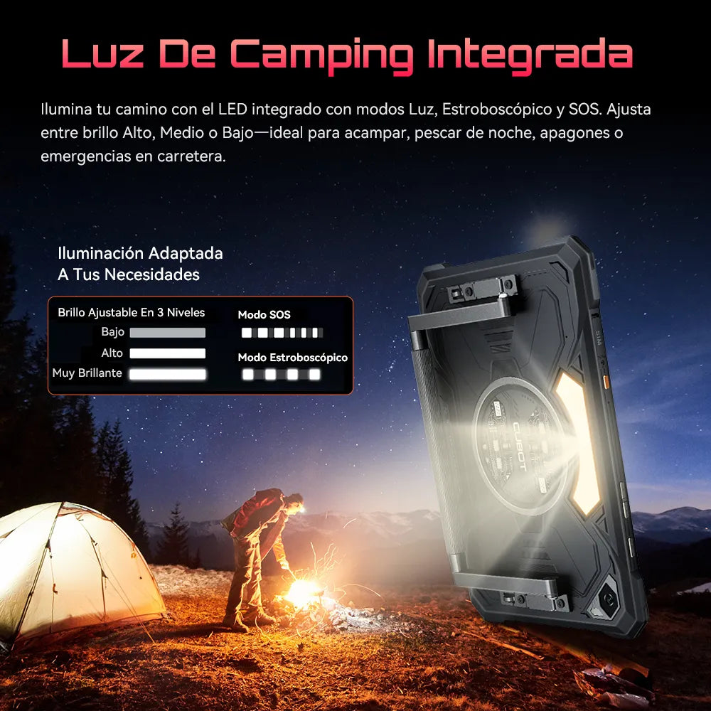 Tablet CUBOT TAB KIINGKONG S 10.1'' IP68/IP69K con Llamadas y 256GB ROM