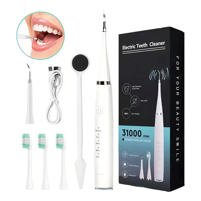 Kit Eléctrico de Limpieza Dental 3 en 1 para Eliminar Sarro y Manchas