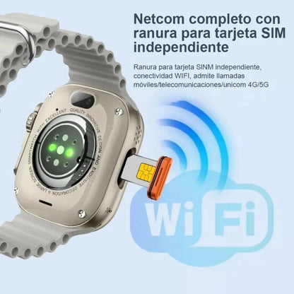 Smartwatch 4G Ultra 2024 con Android, Sim, Wifi y Cámara Integrada