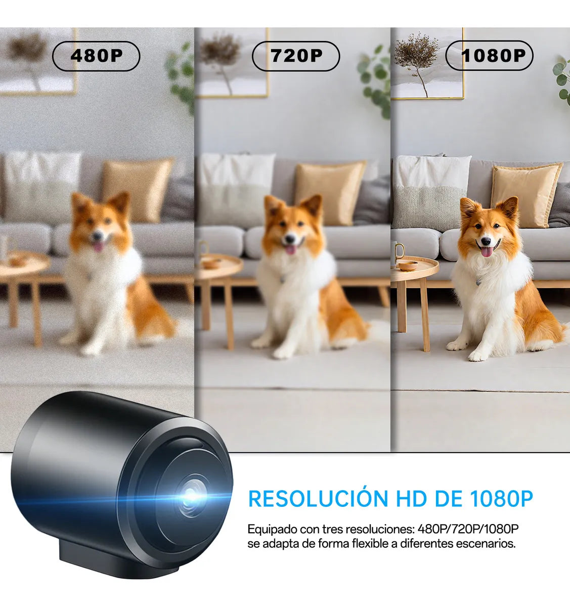 Mini Cámara Espía Wifi HD 1080P con Detección de Movimiento y Visión Nocturna - Metacompras
