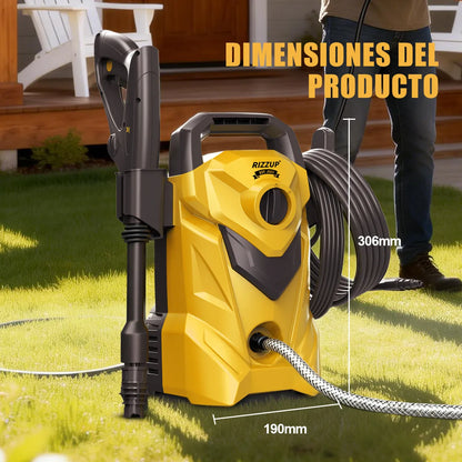 Hidrolavadora Eléctrica 1200W 1700 PSI Alta Presión 390L/h Amarillo - Metacompras