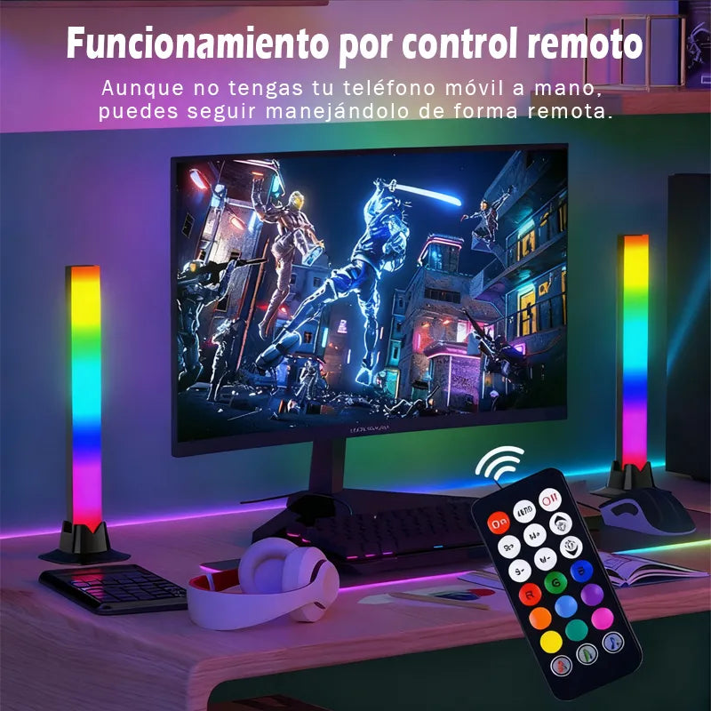 Tira LED RGB Inteligente para Cuarto Neon - Paquete de 2 Piezas 32cm