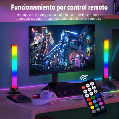 Tira LED RGB Inteligente para Cuarto Neon - Paquete de 2 Piezas 32cm