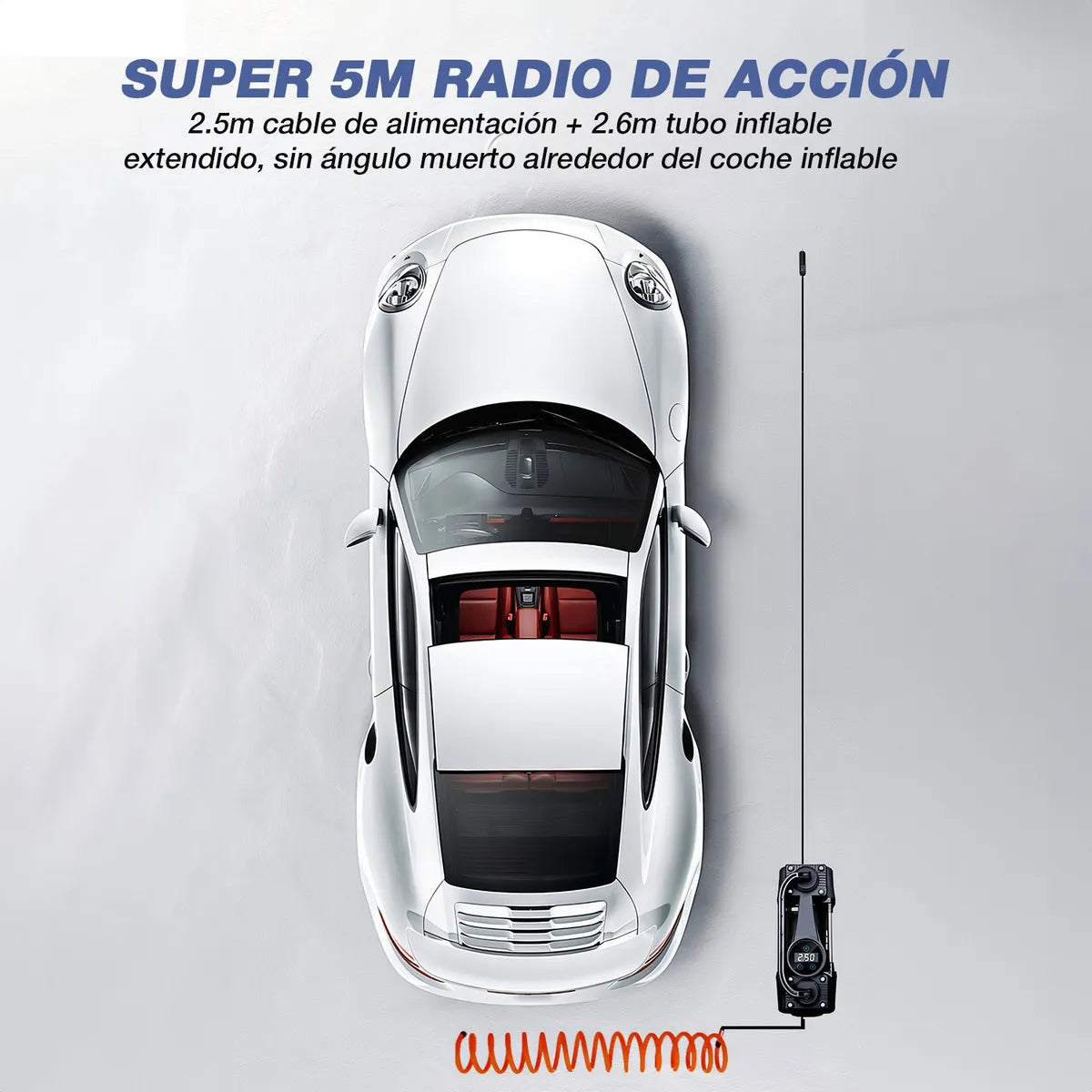 Compresor Inflador de Alta Potencia para Auto y Moto - Bomba Eficiente