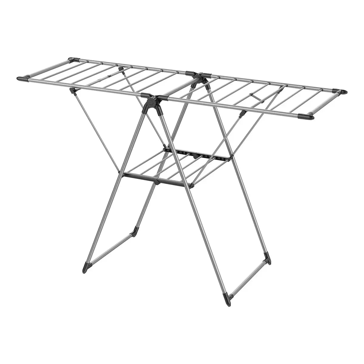 Tendedero Plegable Ajustable de Acero Inoxidable para Espacios Pequeños