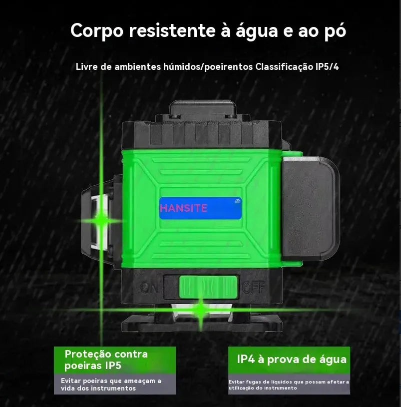 Nivelador de Lazer Autonivelante 360° con 16 Líneas para Precisión Perfecta - Metacompras