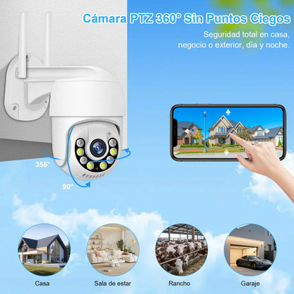 Kit Completo de 4 Cámaras de Seguridad Wifi 3MP con Visión Nocturna y NVR - Metacompras