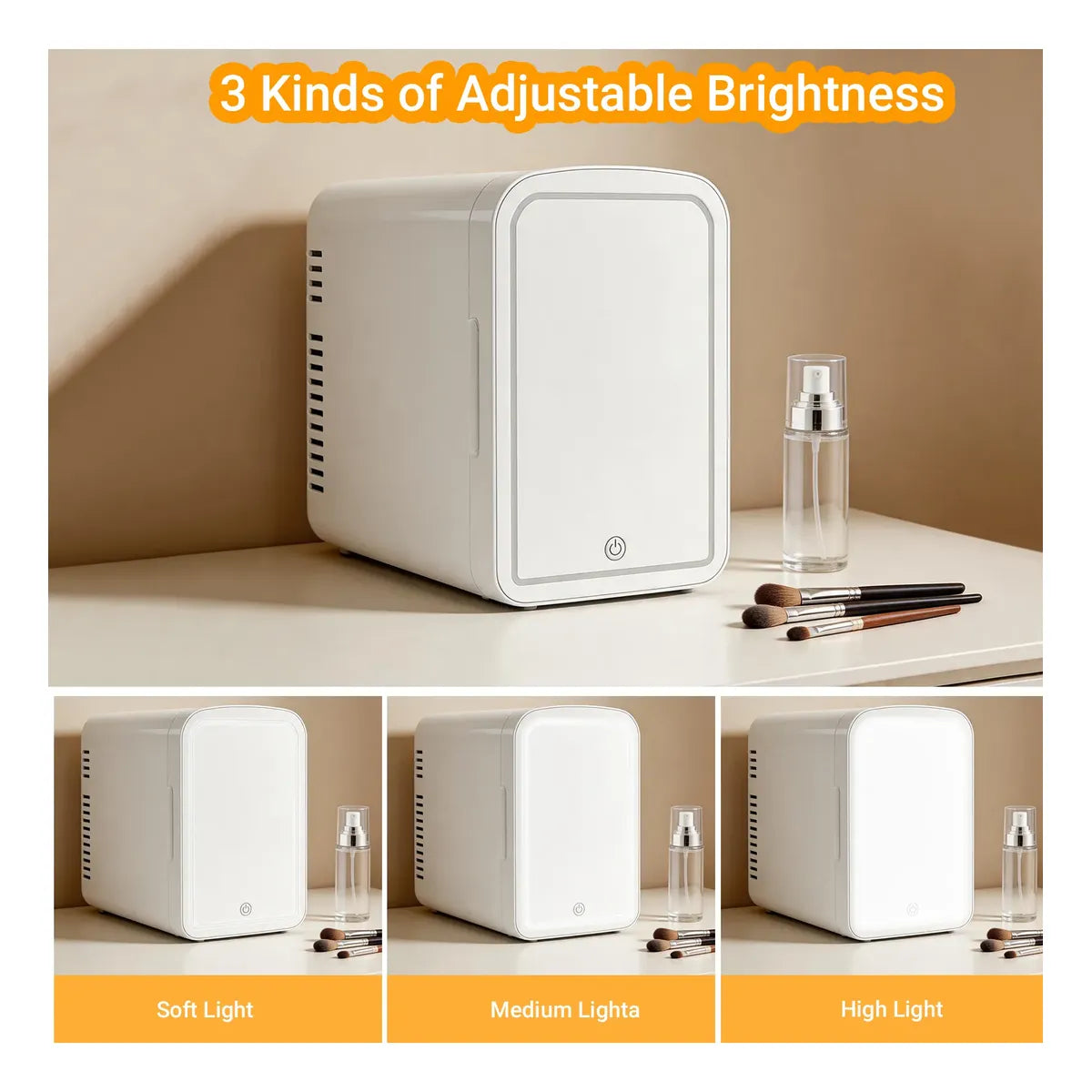 10-Liter Portable Mini Fridge, Quiet and Efficient for Drinks