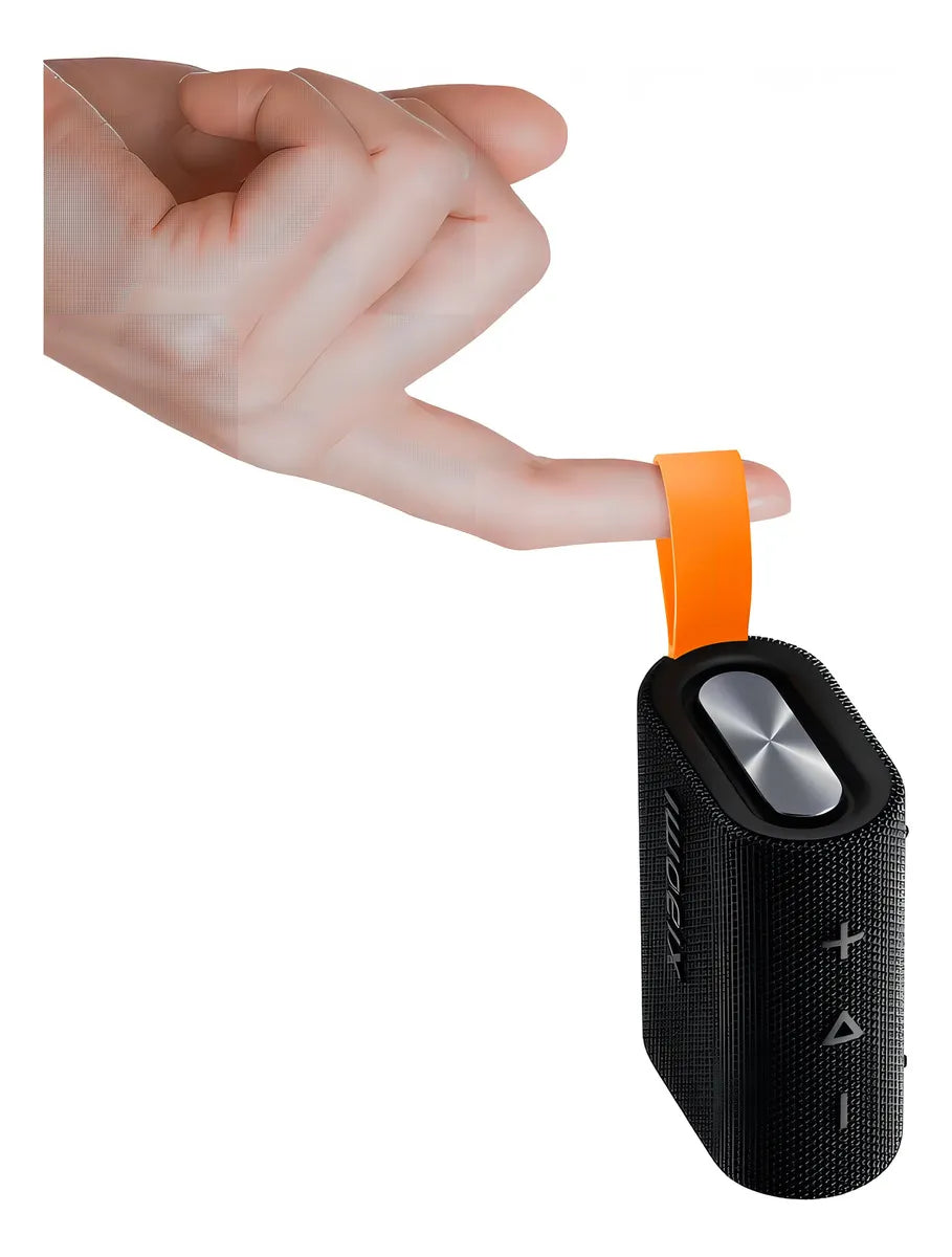 Bocina portátil Bluetooth waterproof negra SOUND POCKET MDZ-37-DB