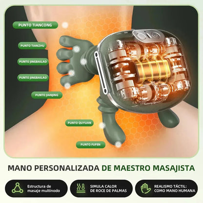 Almohada Eléctrica de Acupresión para Masaje Relajante de Hombros