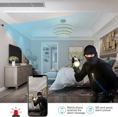 Cámara WiFi A9 HD1080P portátil con visión nocturna y transmisión en vivo - Metacompras