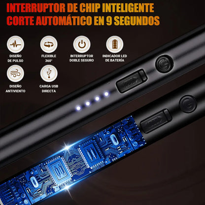 Kit de 3 Encendedores Eléctricos Recargables Multiusos para Cocina