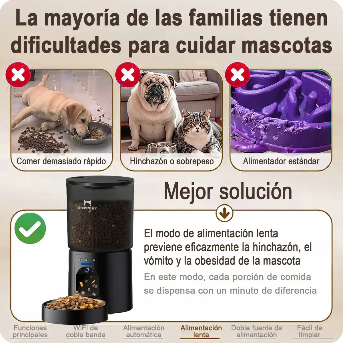 Alimentador Automático Inteligente 4L con Cámara HD y Control Wifi