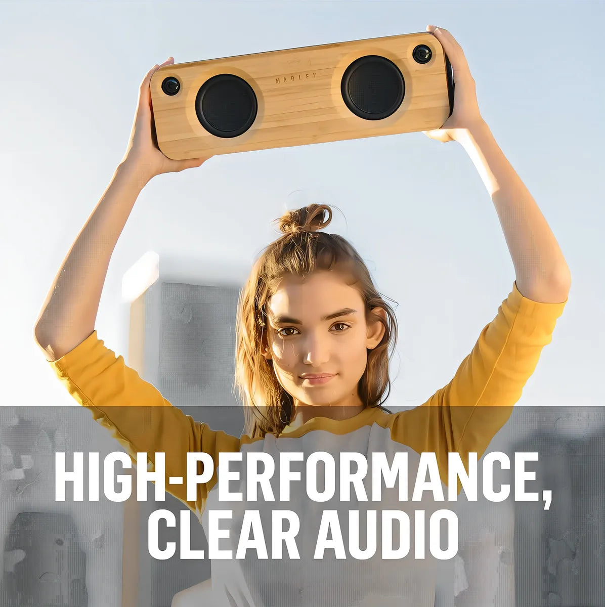 Sistema de Audio Portátil Negro con Conectividad Inmediata - Metacompras