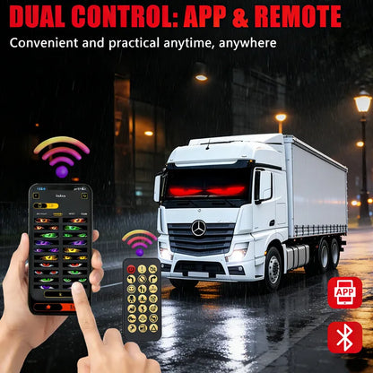 Pantalla Flexible LED Programable con Efecto Ojos - Paquete de 2 Pzas