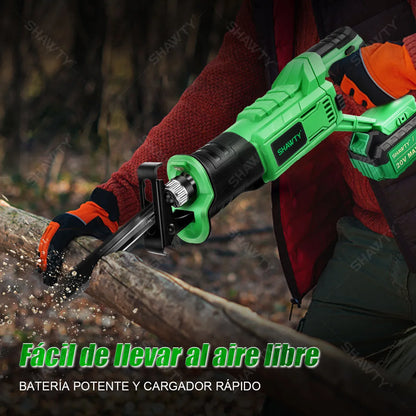 Sierra Alternante Inalámbrica 2700RPM con Kit Completo de 8 Hojas