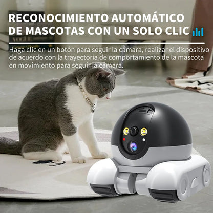 Cámara Robot de Seguridad 1080p con Audio Bidireccional y Wi-Fi