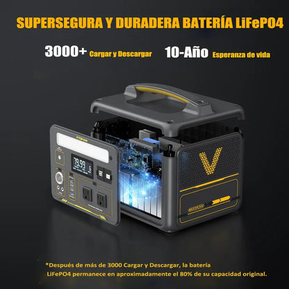 Portable Solar Generator 600X with Fast Charging 299Wh - Ideal for Adventure