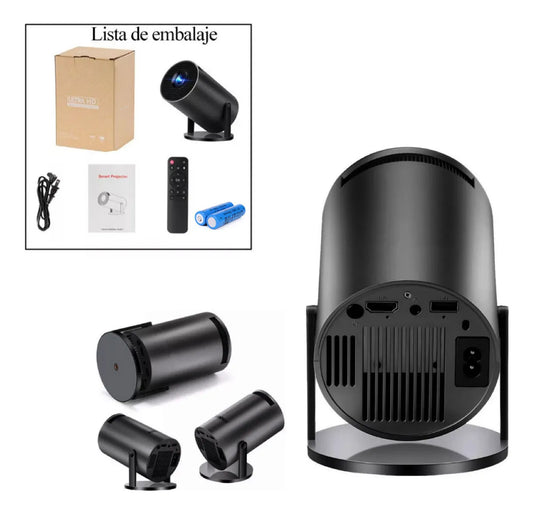 Proyector LED Mini Portátil 1080p HD con Wifi y Bluetooth Compacto