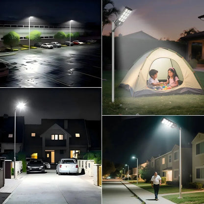 Lámpara LED Solar Exterior 9800W para Alumbrado Público Eficiente - Metacompras