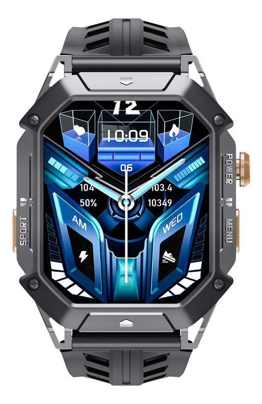 Smartwatch Deportivo Resistente al Agua 2ATM con Medición de Presión Arterial