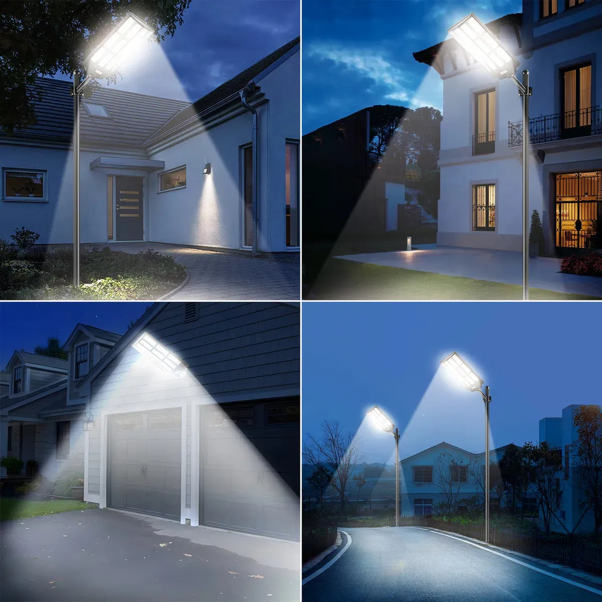 Lámpara LED Solar Exterior 9800W para Alumbrado Público Eficiente - Metacompras