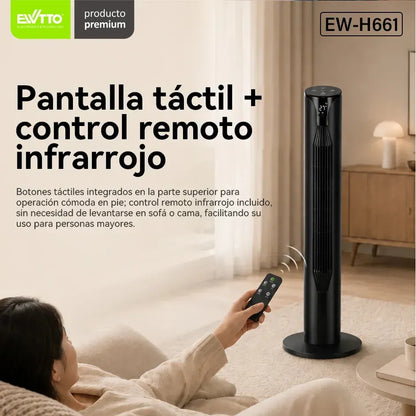 Silent Tower Fan with 3 Speeds and Timer Ideal for Home