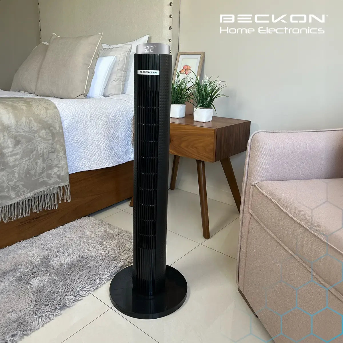 33" Tower Fan with Remote Control and Adjustable Timer