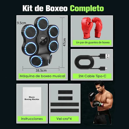 Smart Music Boxing Machine for Home Training 40x40 cm