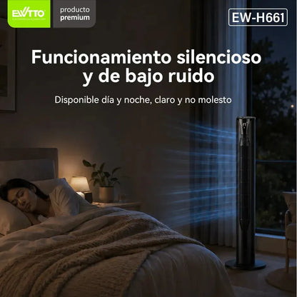 Silent Tower Fan with 3 Speeds and Timer Ideal for Home