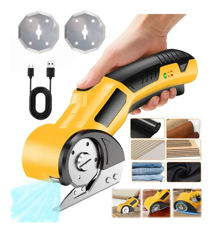 Tijera Eléctrica Inalámbrica para Cortar Tela y Cartón con Precisión