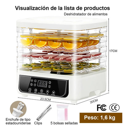 Secador de Carne y Frutas Azul - Deshidratador de Alimentos Eficiente