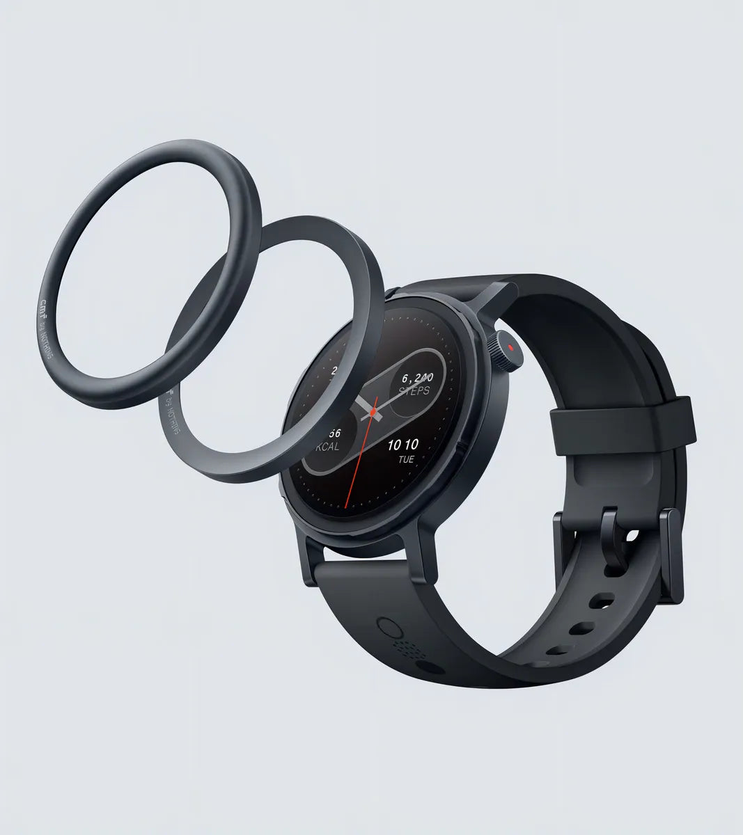Reloj inteligente Smart Watch Pro 2 con funda y diseño de malla de grafito - Metacompras