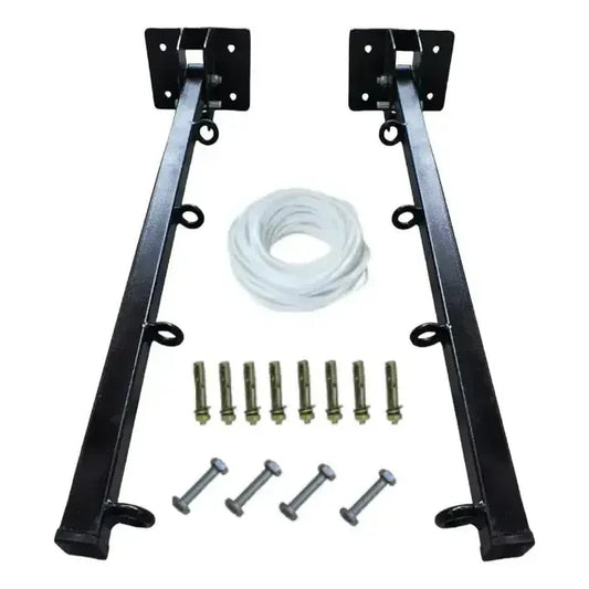 Tendedero Plegable Retráctil de Metal Reforzado para Interiores y Exteriores