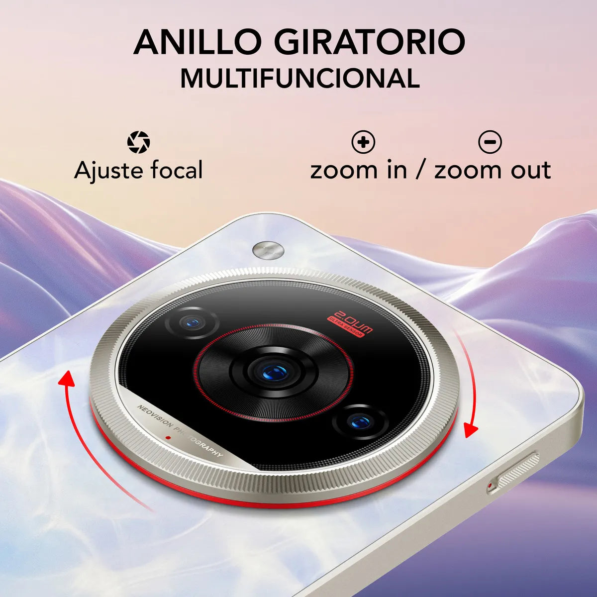 Celular SmartPhone 5G Ultra con 256GB y 8GB RAM, Blanco - Rendimiento Superior