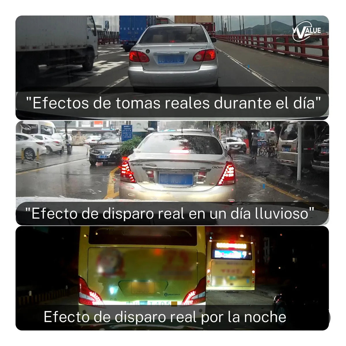 Cámara de Estacionamiento 4.3'' 1080p Doble Lente 170° para Auto