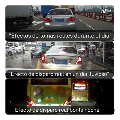 Cámara de Estacionamiento 4.3'' 1080p Doble Lente 170° para Auto
