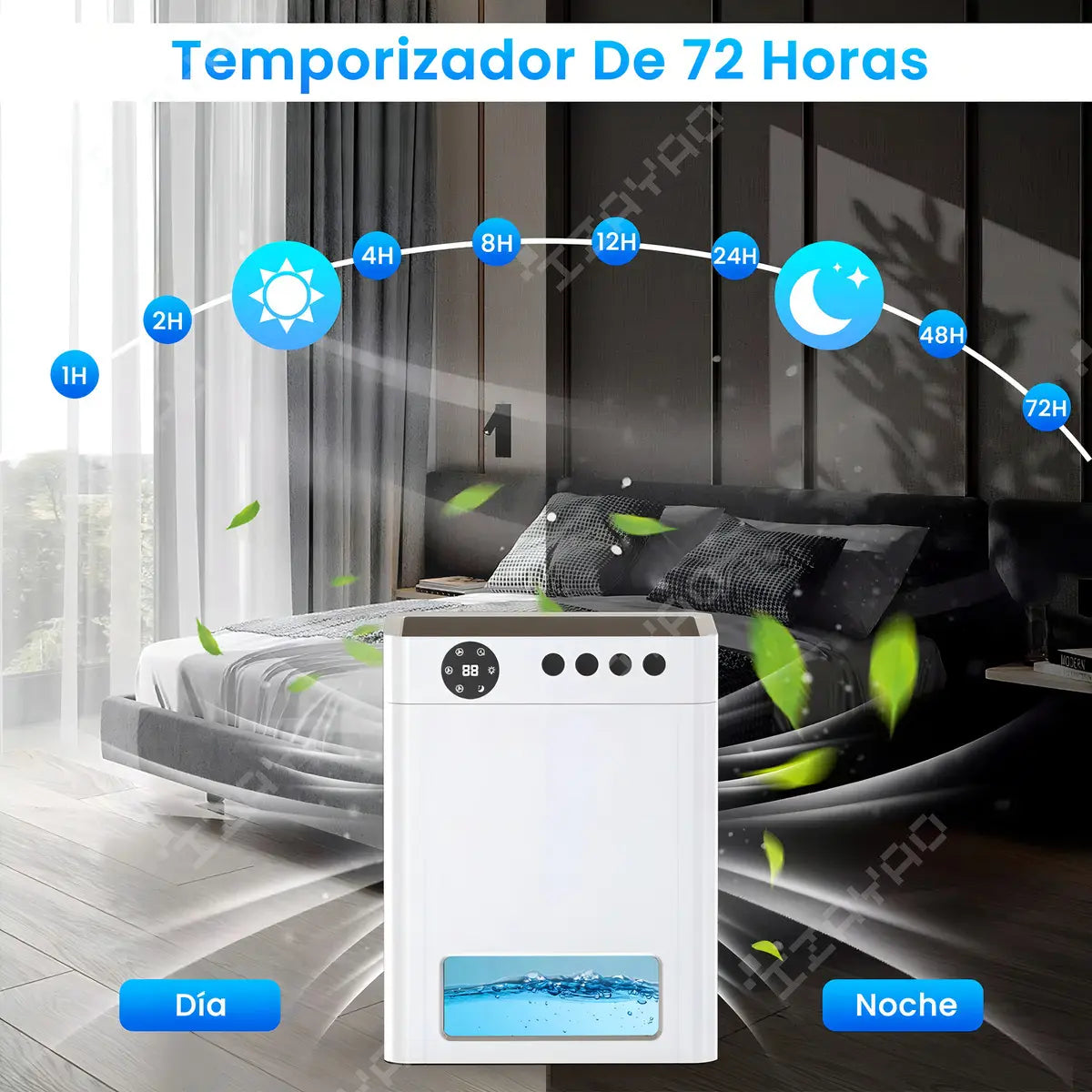 Smart Silent Dehumidifier for 100 m² Rooms