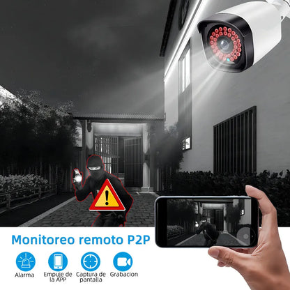 Kit de Cámaras de Seguridad 2MP con Visión Nocturna y Almacenamiento 500GB