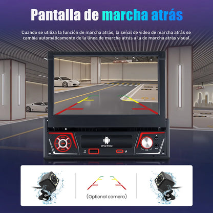 Autoestéreo retráctil 7" con Android 13, CarPlay y WiFi